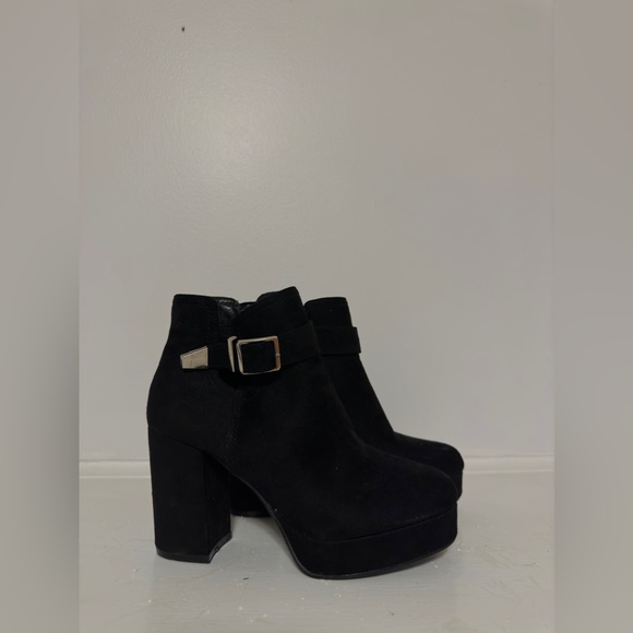 Platform Buckle Booties - Picture 1 of 3